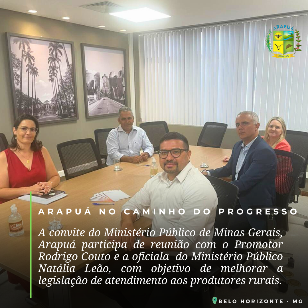 O Ministério Público de Minas Gerais convida Arapuá para uma reunião 1
