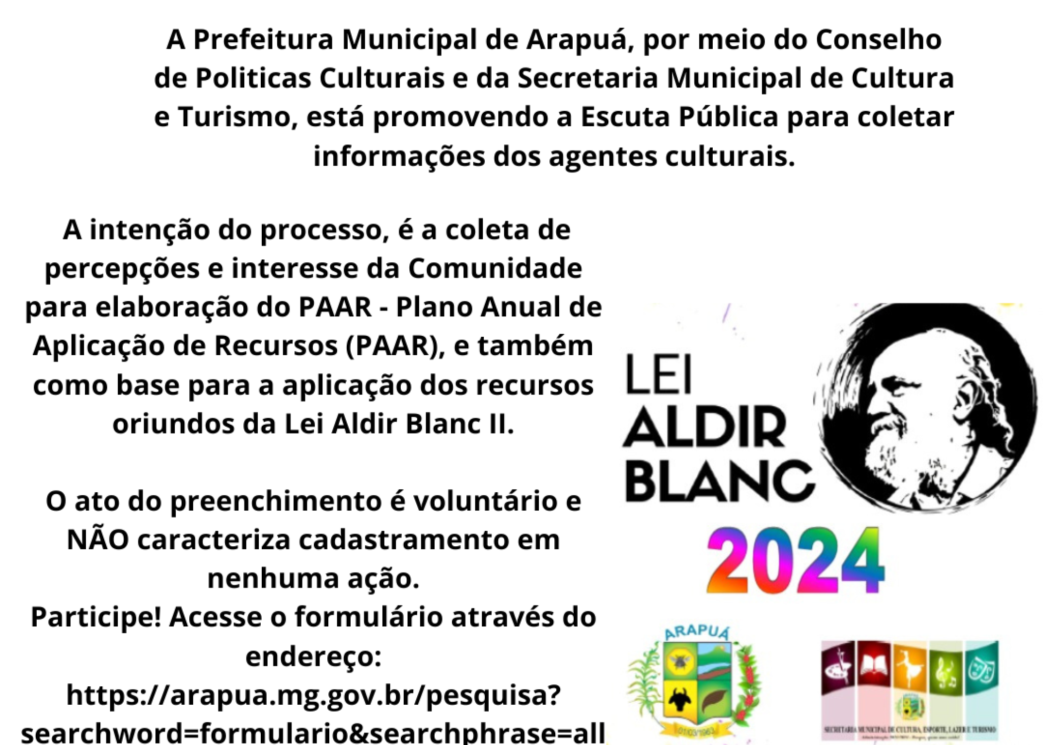 Formulário Aldir Blanc